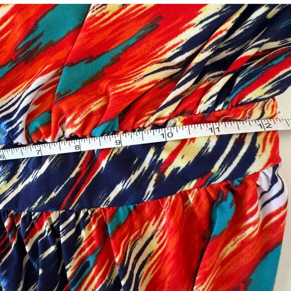 Bisou Bisou Maxi Halter Dress in Multi-Color Print - Picture 11 of 14